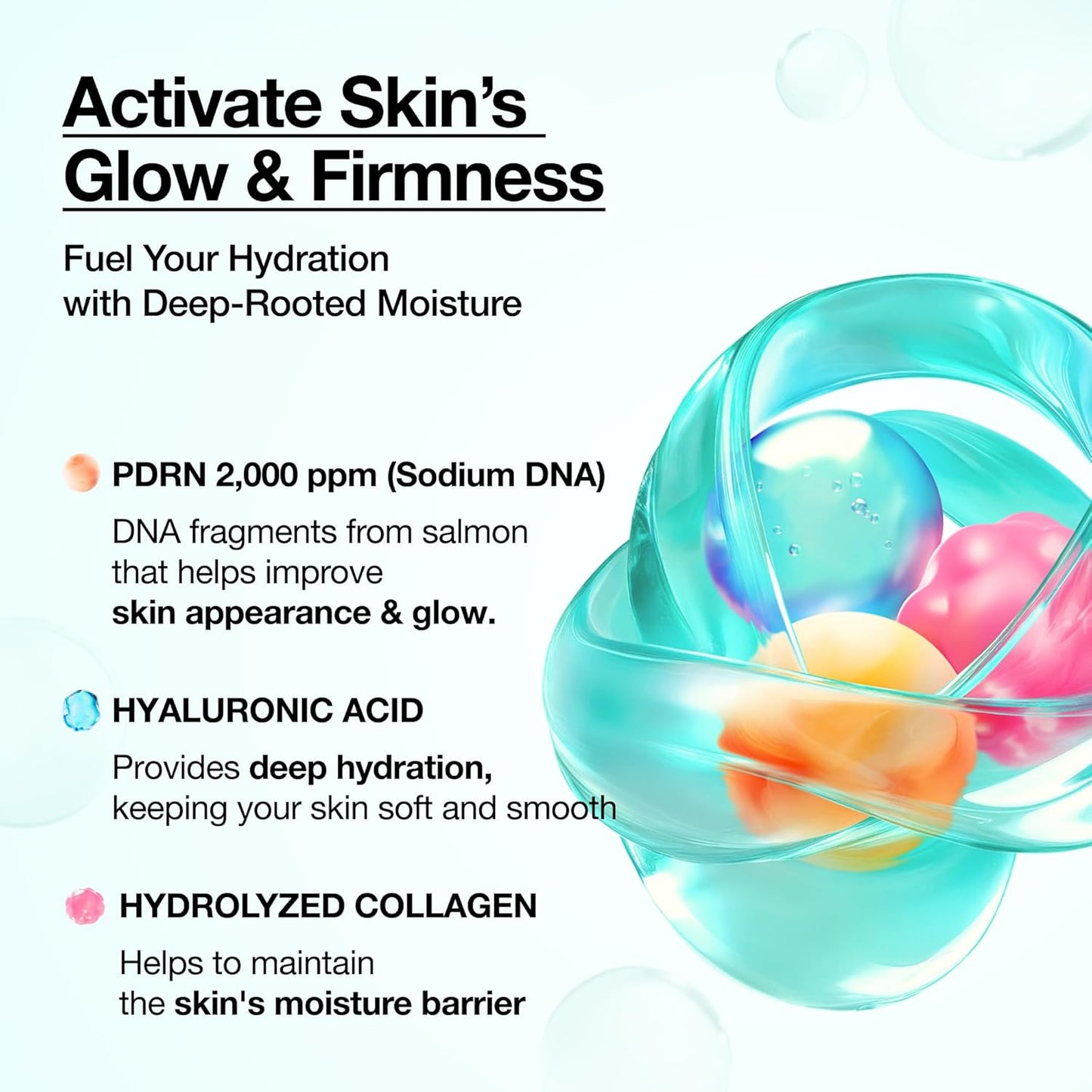 Korean PDRN Collagen Glow Facial Serum Spray