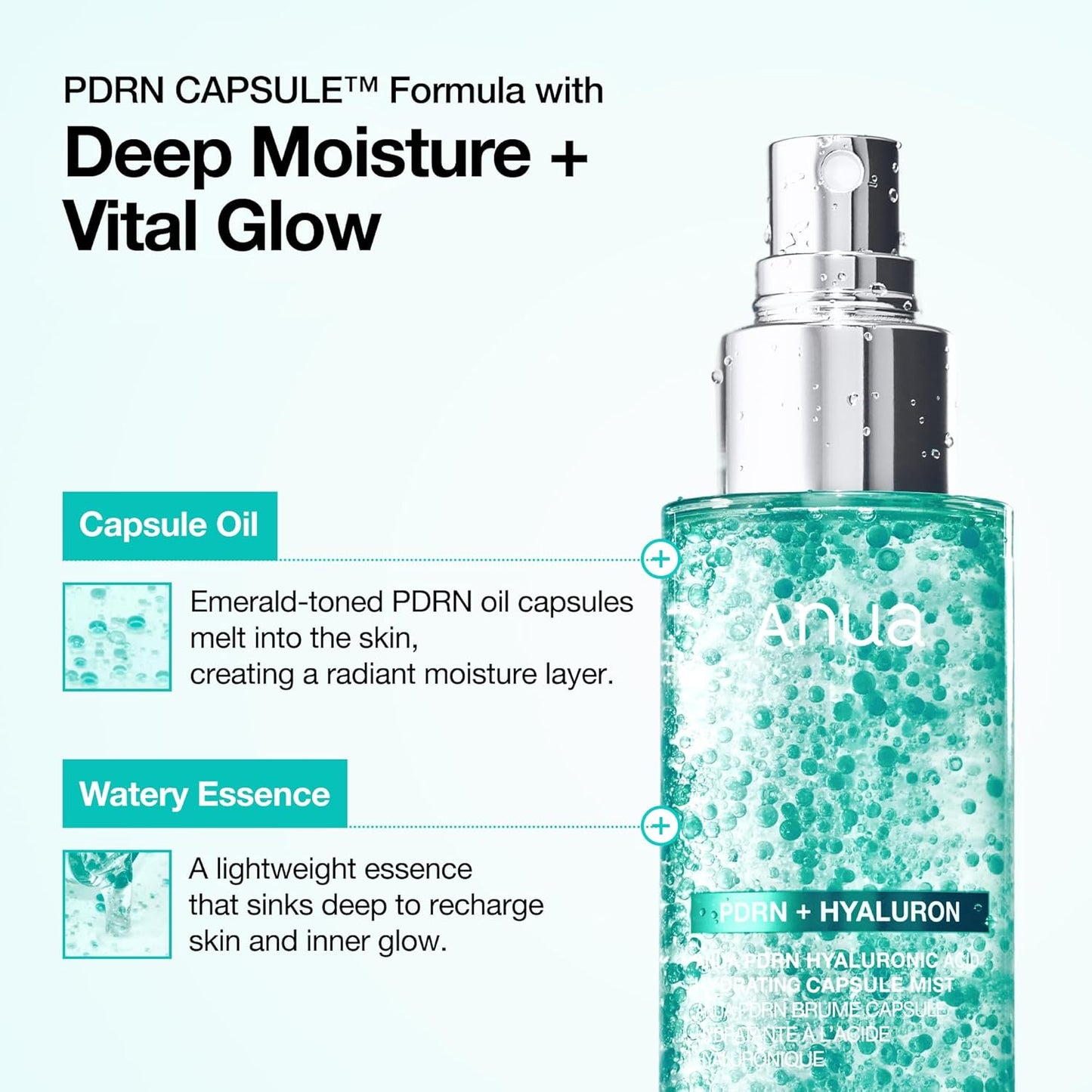 Korean PDRN Collagen Glow Facial Serum Spray
