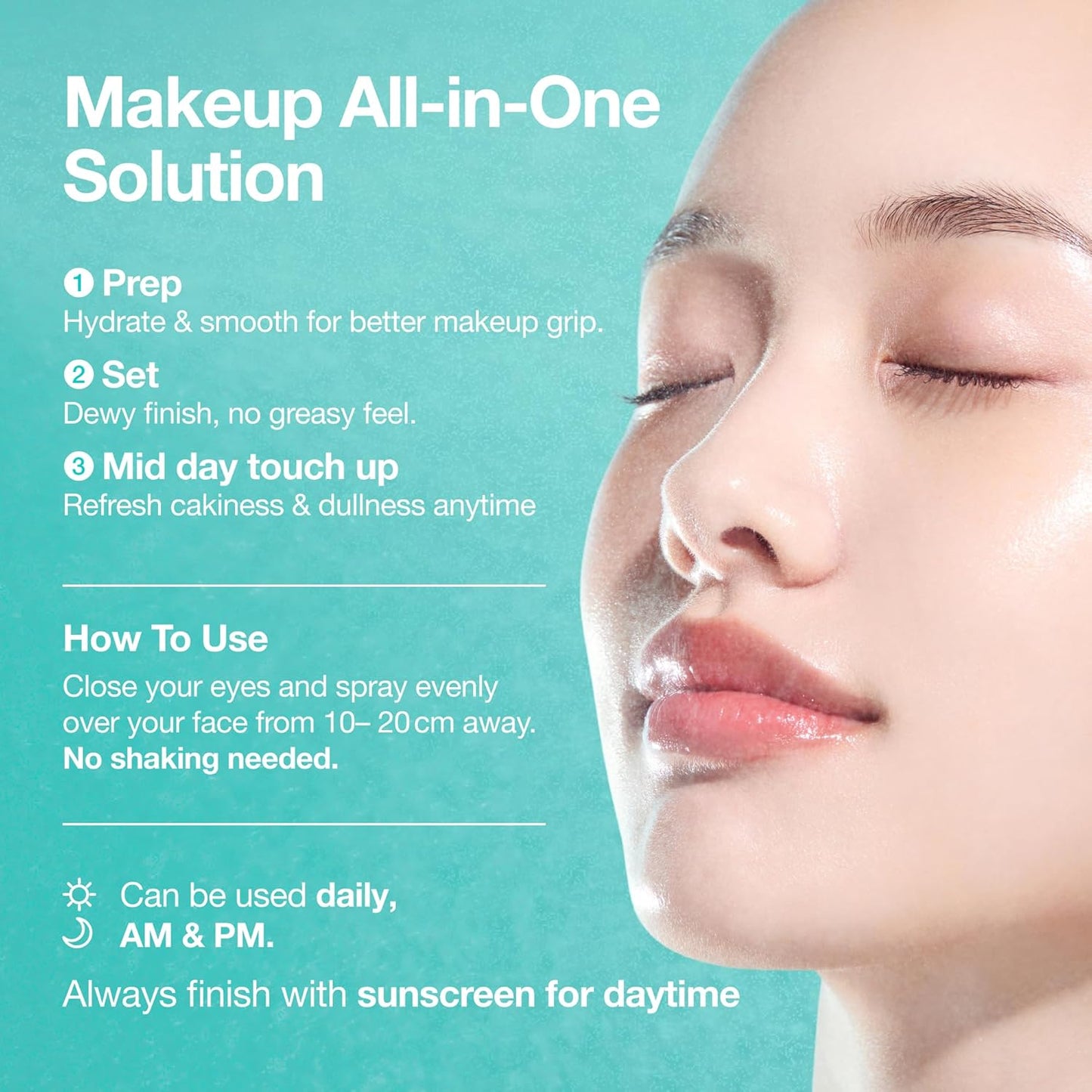 Korean PDRN Collagen Glow Facial Serum Spray