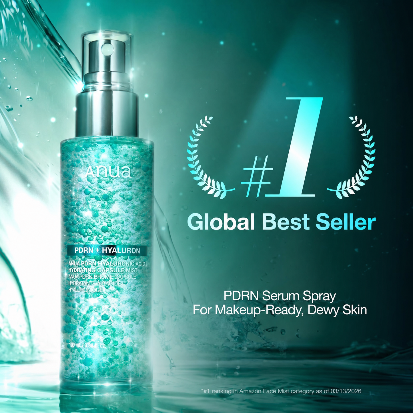 Korean PDRN Collagen Glow Facial Serum Spray