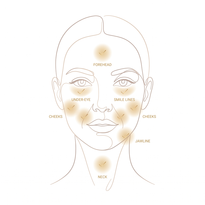 Before and after dark spot fading