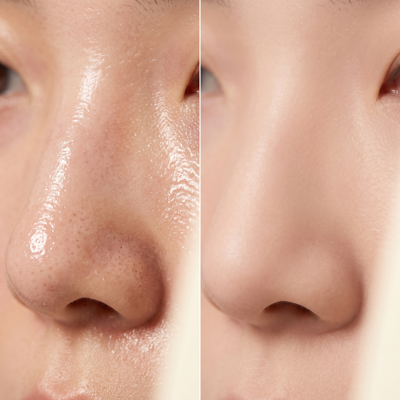 Before and after dark spot fading