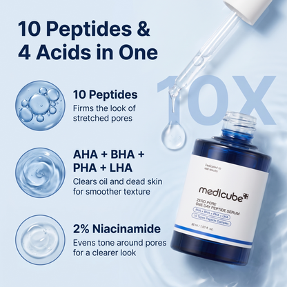 Korean Zero Pore One Day 10 Peptide Serum